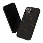 Black Marble Tough iPhone Case  Shamo's