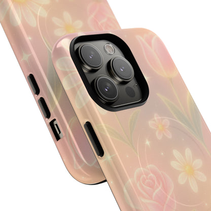 Sparkle Garden Floral iPhone Case with MagSafe