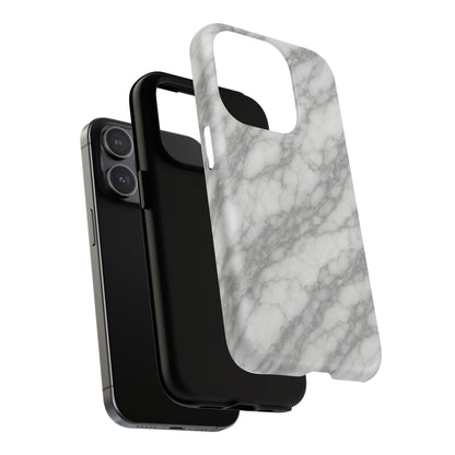 Silver Mist Marble iPhone Case with MagSafe - Shamo's