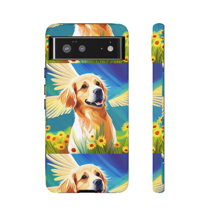 Tough Cases Golden Retriever with Wings Phone case