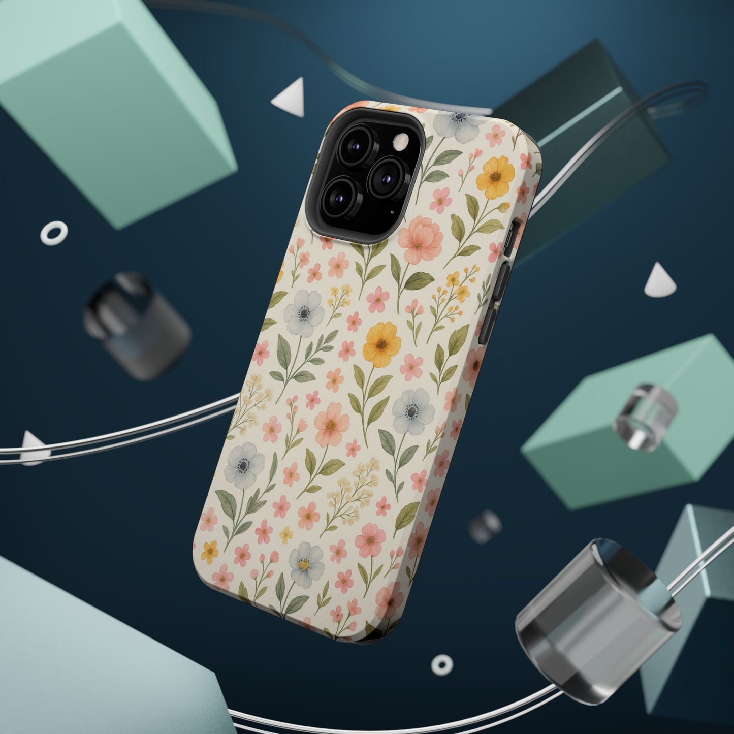 Floral Garden Impact iPhone Case with MagSafe compatibility  Shamo's