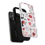 Love Doodle Tough iPhone Case (MagSafe compatible)  Shamo's