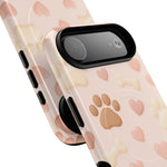 Pet Paw Pattern Phone Case — Pink Puppy Hearts & Bones with MagSafe  Shamo's