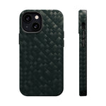 Dark Carbon Fiber Texture Magnetic Impact-Resistant iPhone Case | MagSafe compatible  Shamo's iPhone 13 Mini / Matte