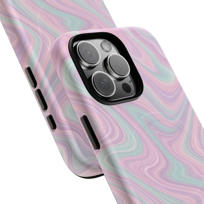 Colorful Marble Pastel Swirl iPhone Case | MagSafe
