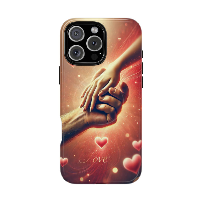 Magnetic Phone Case - Hands in Love Design - Compatible with MagSafe