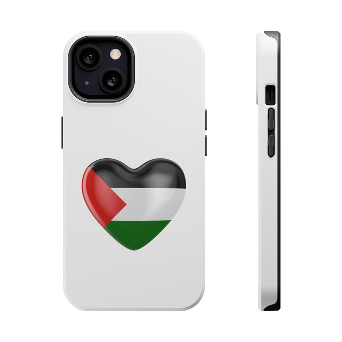 MagSafe Tough Cases with Palestinian flag in heart shape