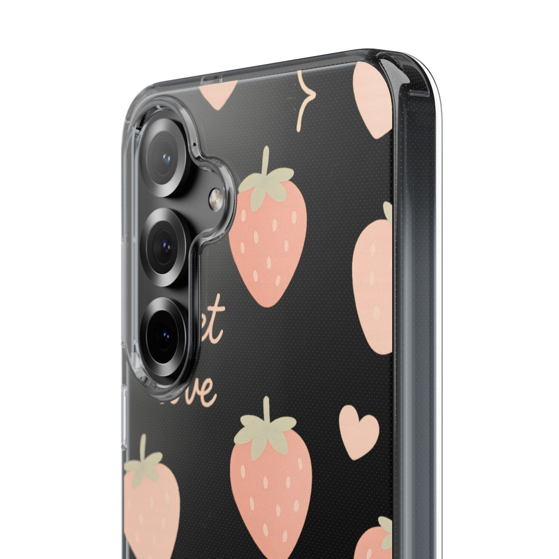 Sweet Love Strawberry Clear iPhone Case | MagSafe  Shamo's