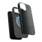 Dark Carbon Fiber Texture Magnetic Impact-Resistant iPhone Case | MagSafe compatible - iPhone 17 Pro Max / Glossy - Shamo's