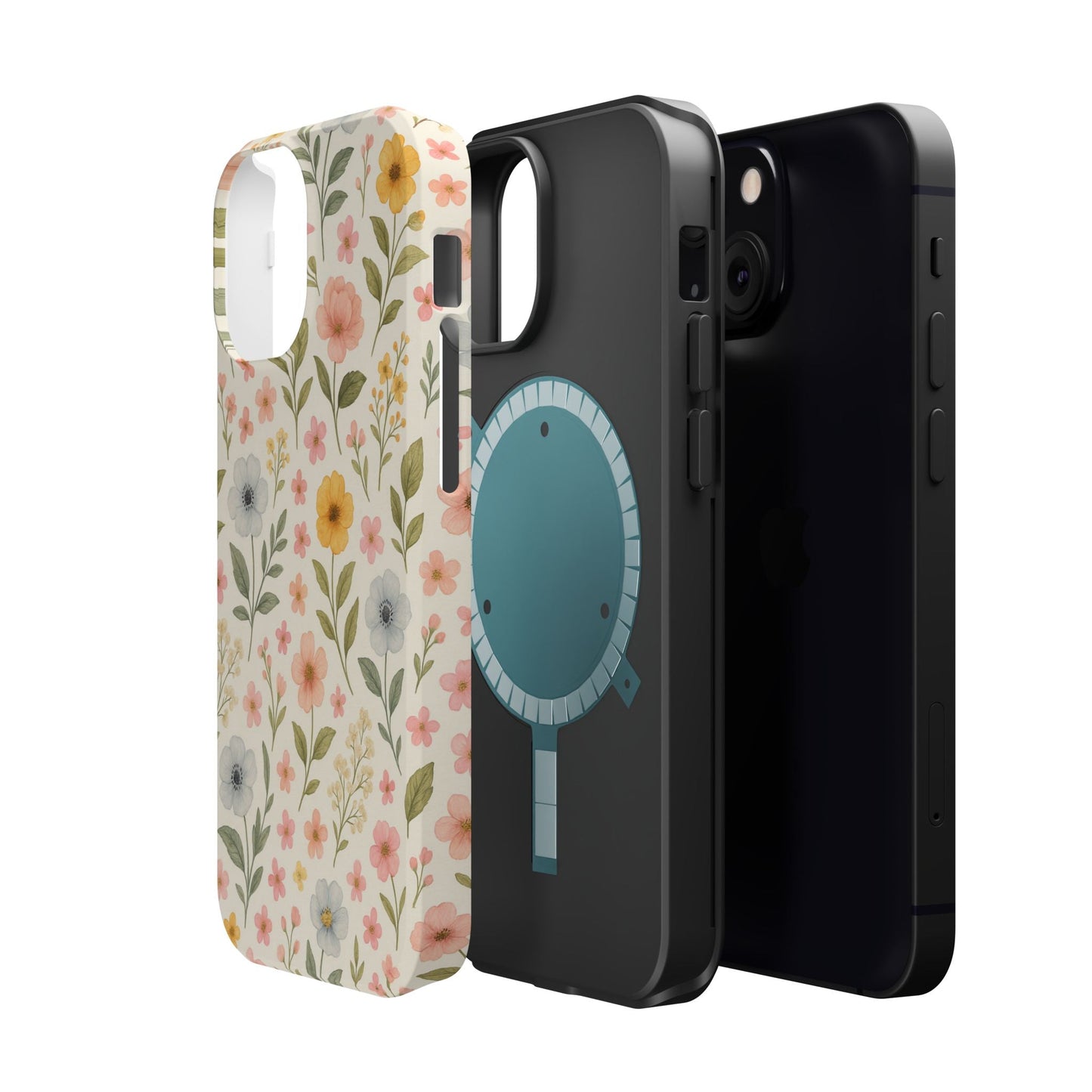 Floral Garden Impact iPhone Case with MagSafe compatibility  Shamo's