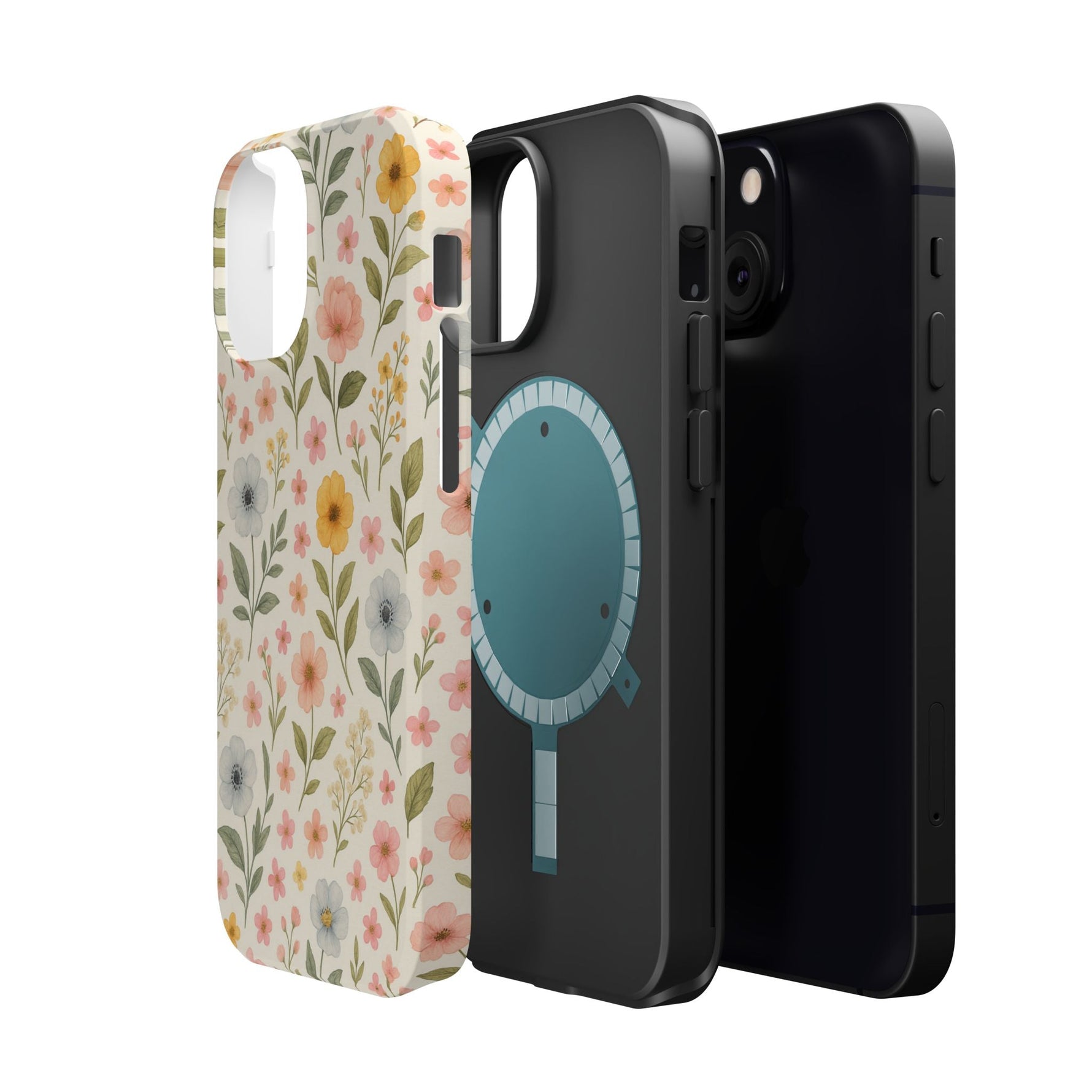 Floral Garden Impact iPhone Case with MagSafe compatibility  Shamo's
