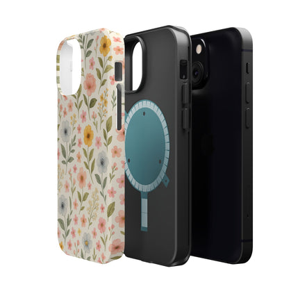Floral Garden Impact iPhone Case with MagSafe compatibility  Shamo's