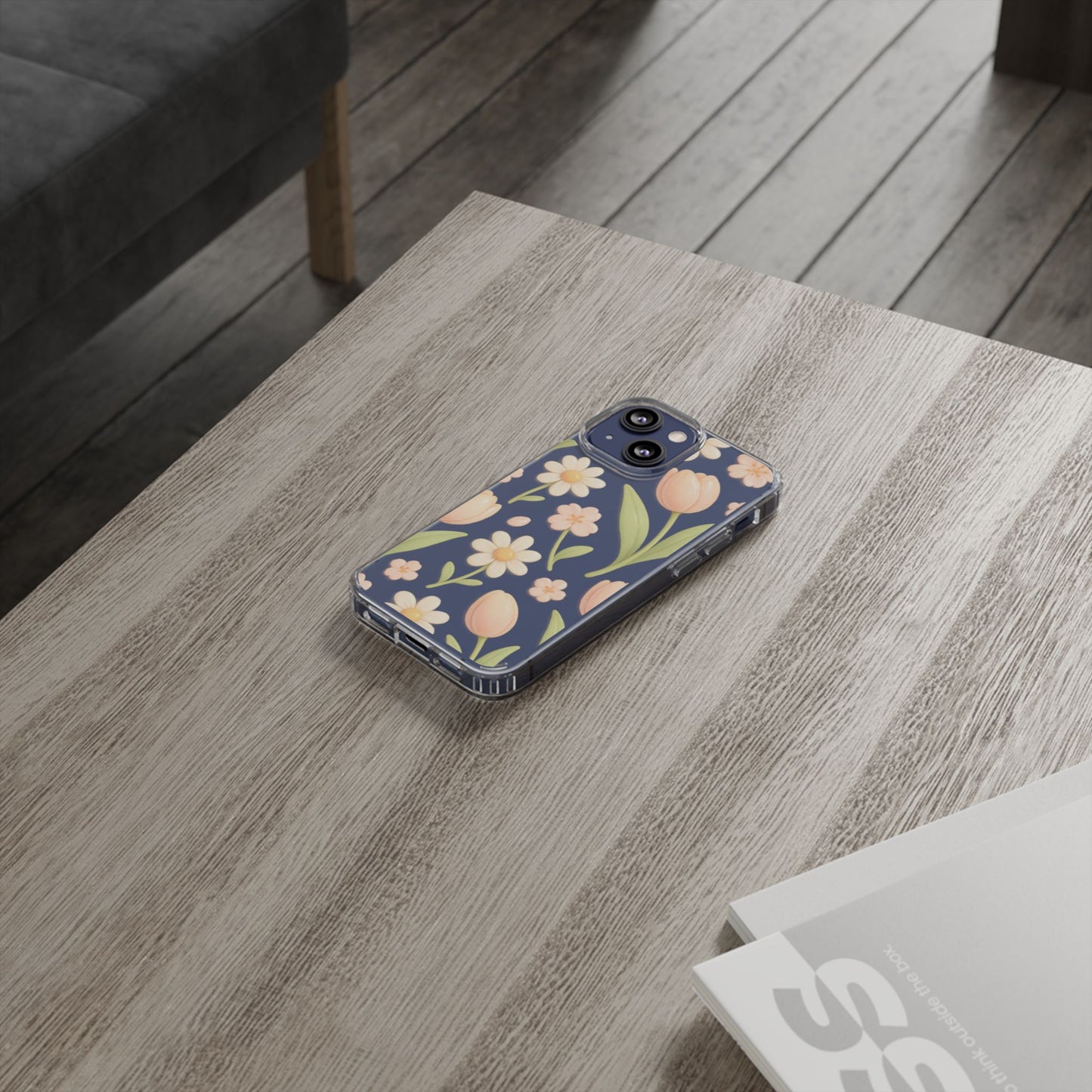 Floral Impact-Resistant Clear iPhone Case - Shamo's