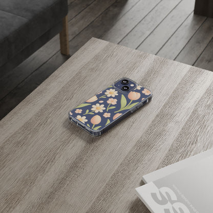 Floral Impact-Resistant Clear iPhone Case - Shamo's