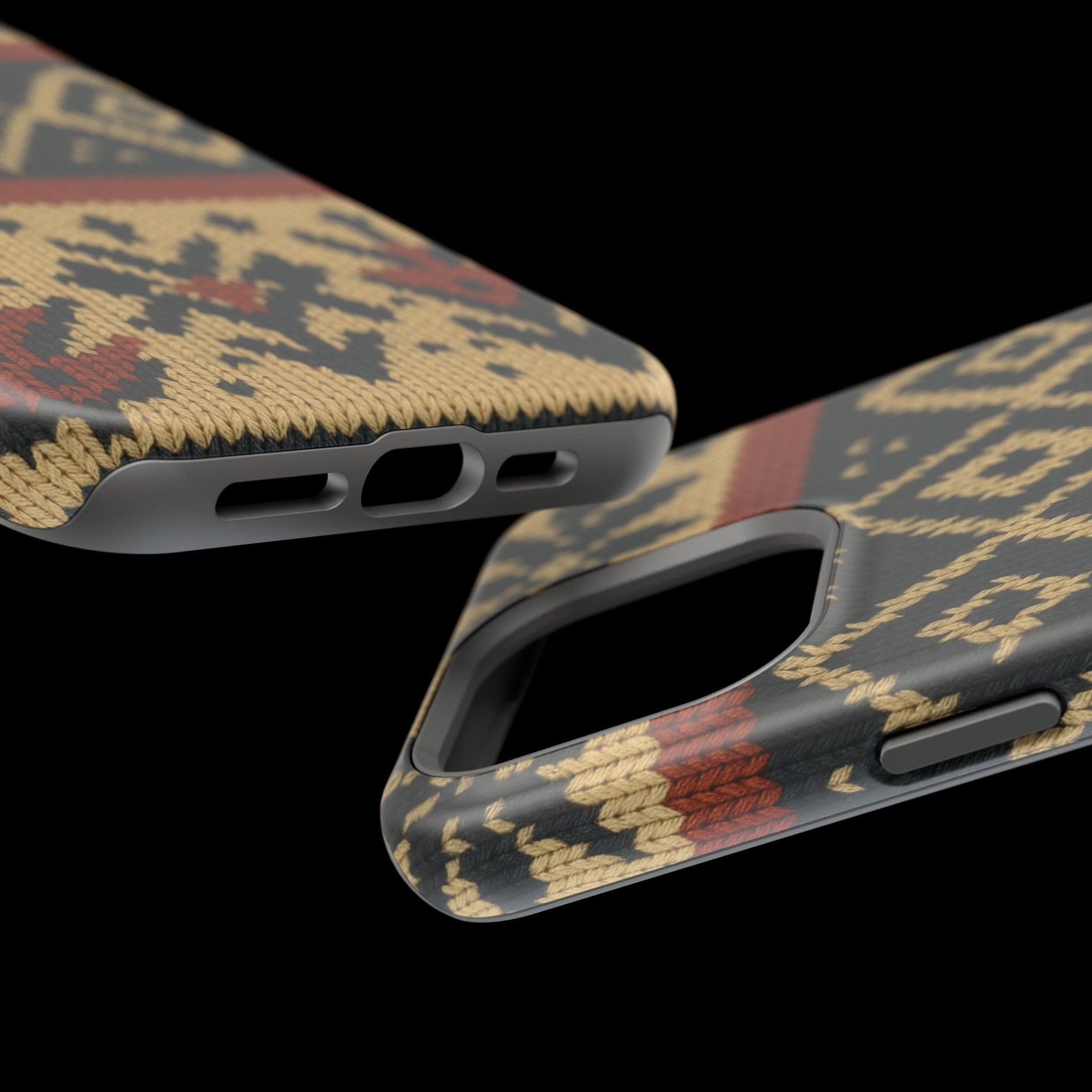 Nordic Knit Pattern MagSafe Impact-Resistant iPhone Case  Shamo's