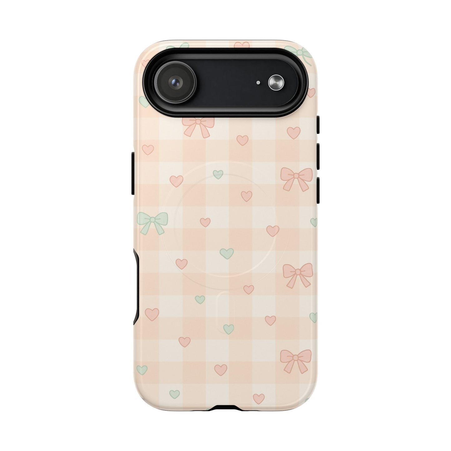 Sweet Pastel Checkered Bows Case for iPhone | MagSafe
