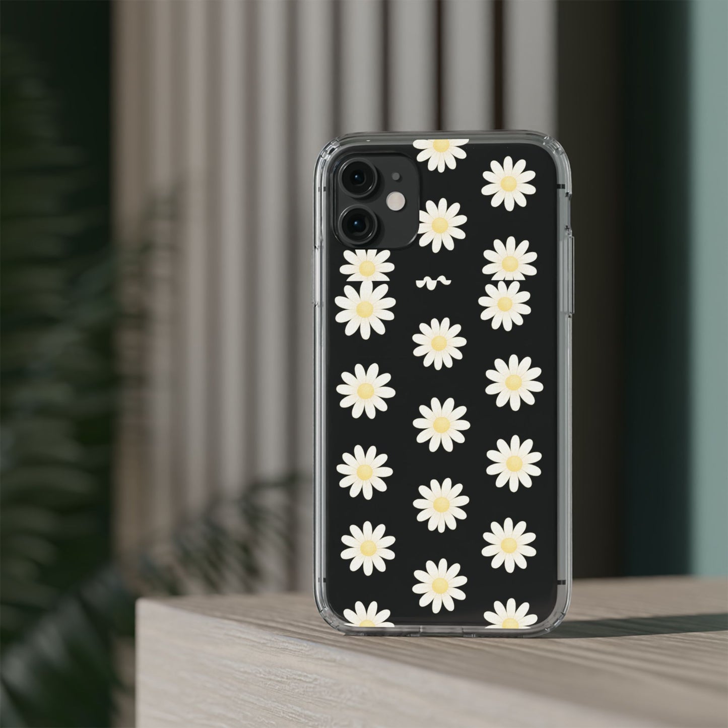 Daisy Floral Clear iPhone Case