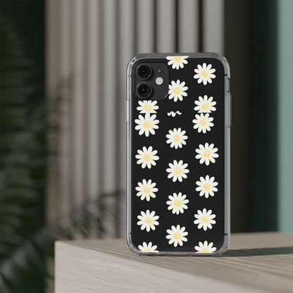 Daisy Floral Clear iPhone Case