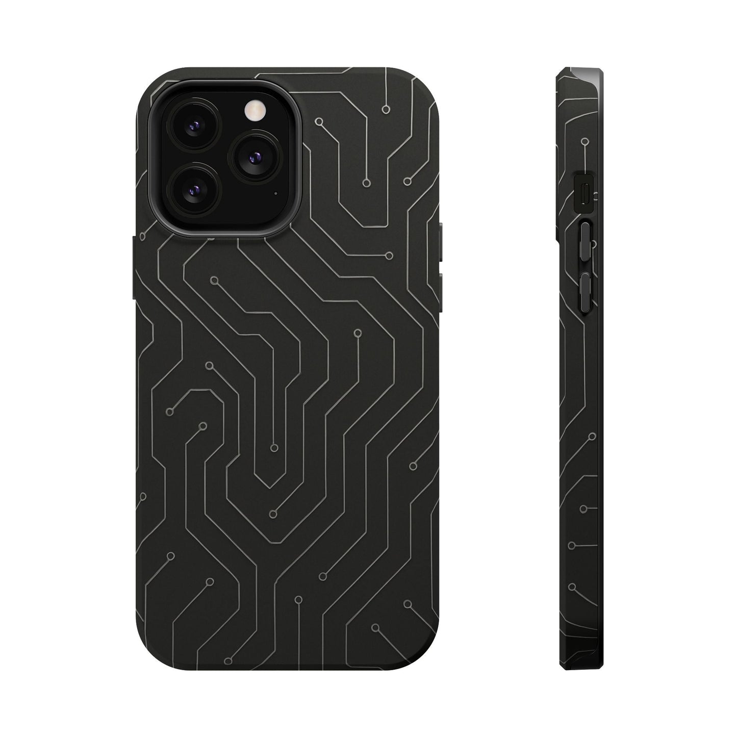 Black Circuit Board Design iPhone Case | MagSafe  Shamo's iPhone 13 Pro Max / Matte