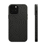 Black Circuit Board Design iPhone Case | MagSafe  Shamo's iPhone 13 Pro Max / Matte
