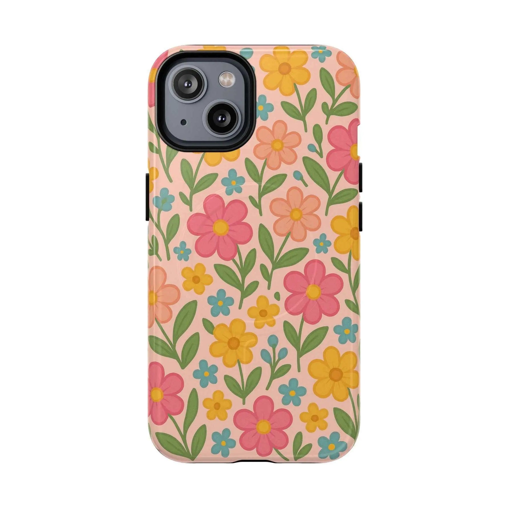 Floral Tough Magnetic MagSafe Phone Case - Stylish Protection for Everyday Use