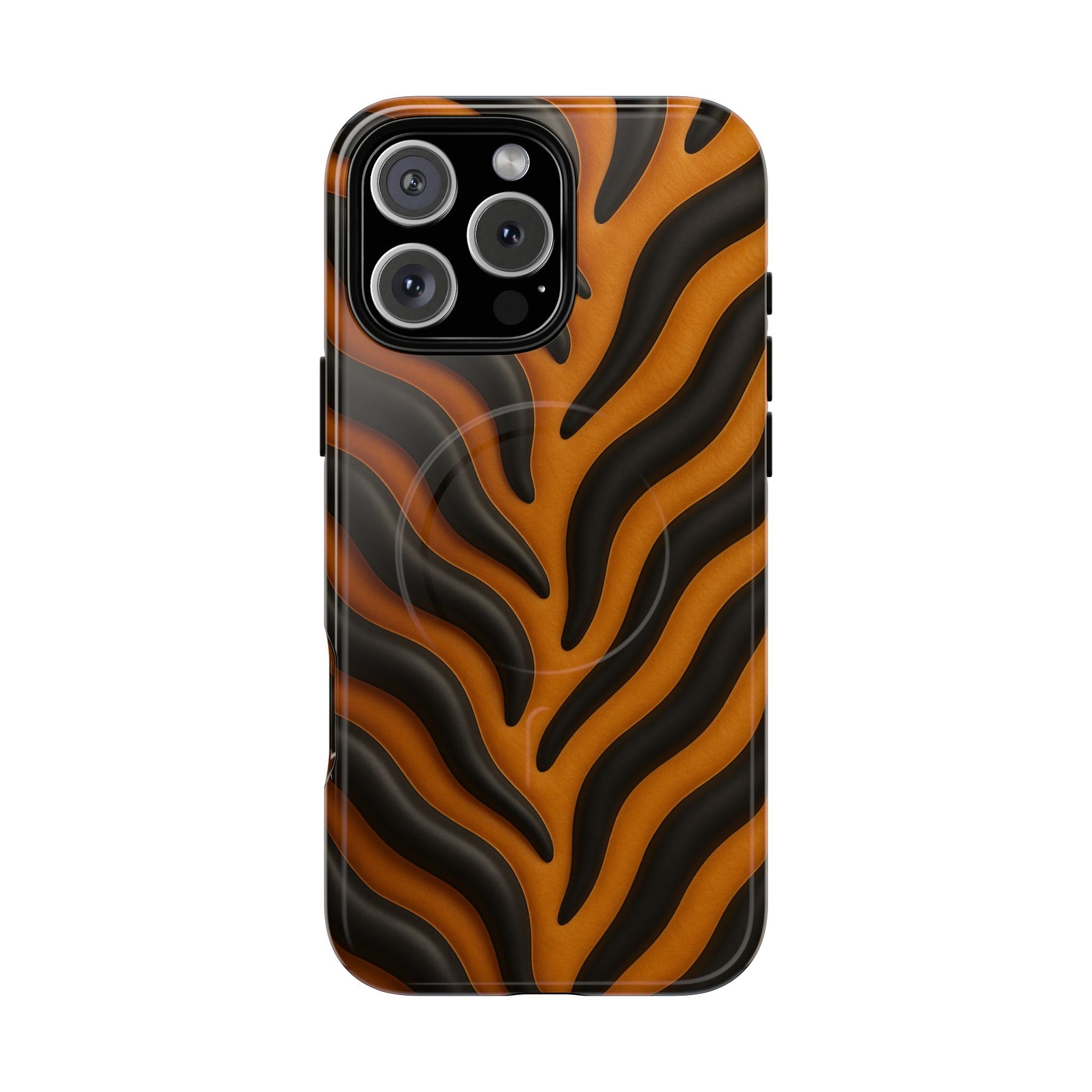 Fierce Tiger Striped iPhone Case - Works with MagSafe - Shamo's