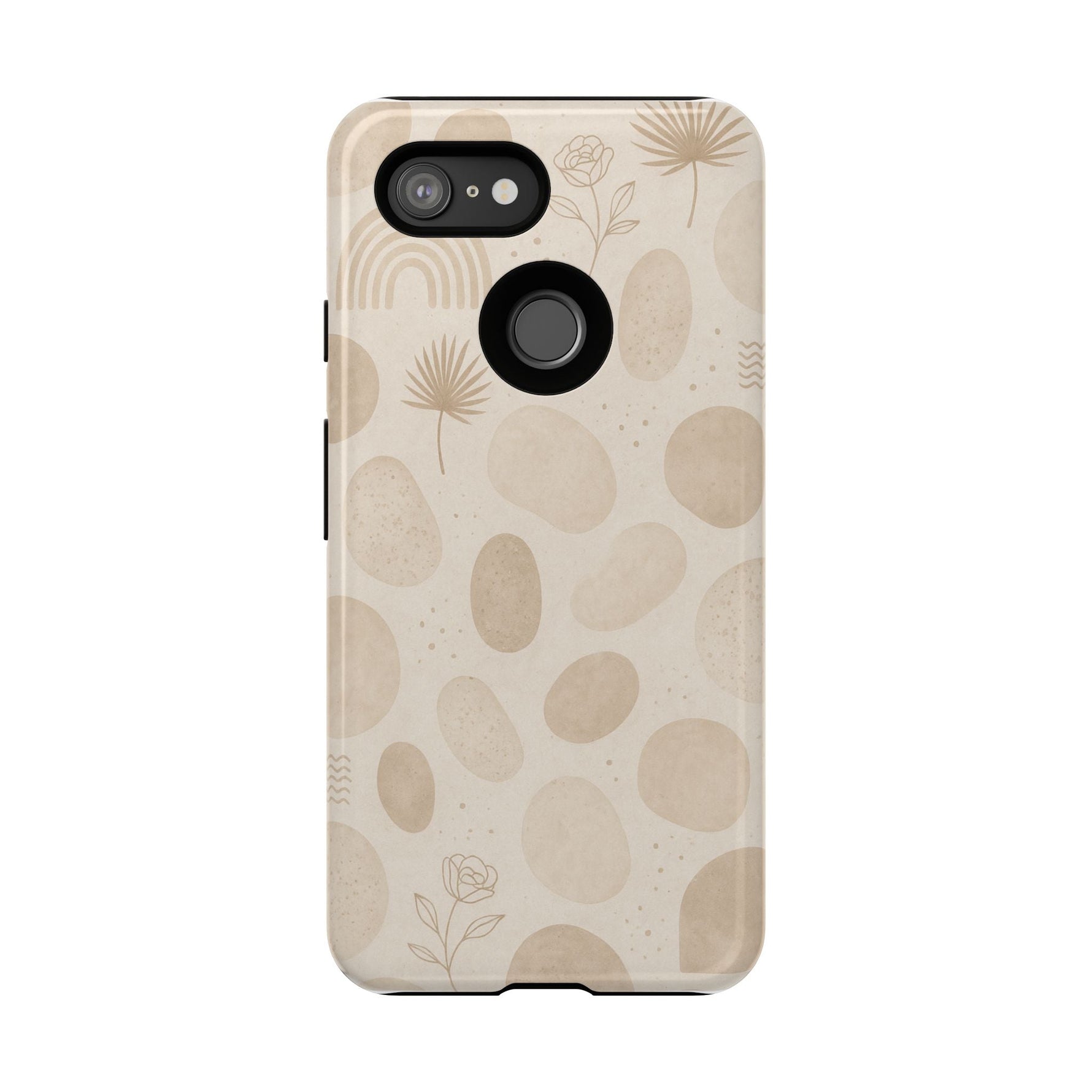Neutral Pebble Pattern Tough iPhone Case  Shamo's