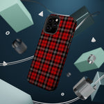 Red Tartan Plaid Impact-Resistant iPhone Case | MagSafe compatibility  Shamo's