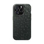 Dark Carbon Fiber Texture Magnetic Impact-Resistant iPhone Case | MagSafe compatible - iPhone 15 Pro / Matte - Shamo's