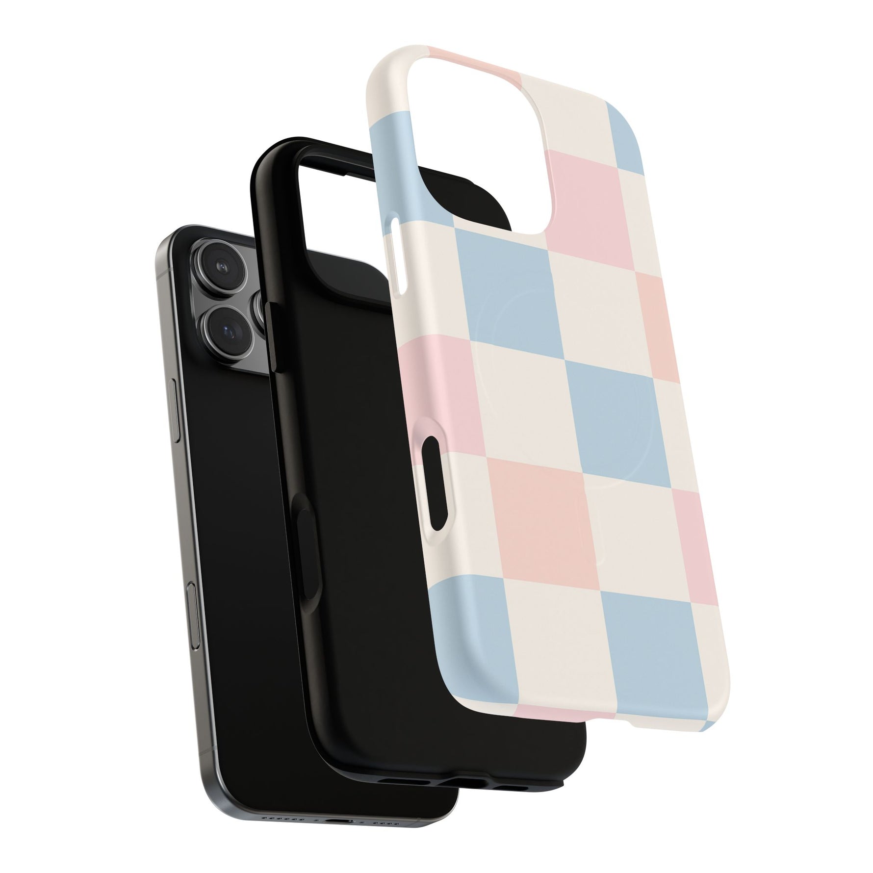 Pastel Checkerboard Pattern iPhone Cases - MagSafe - Shamo's