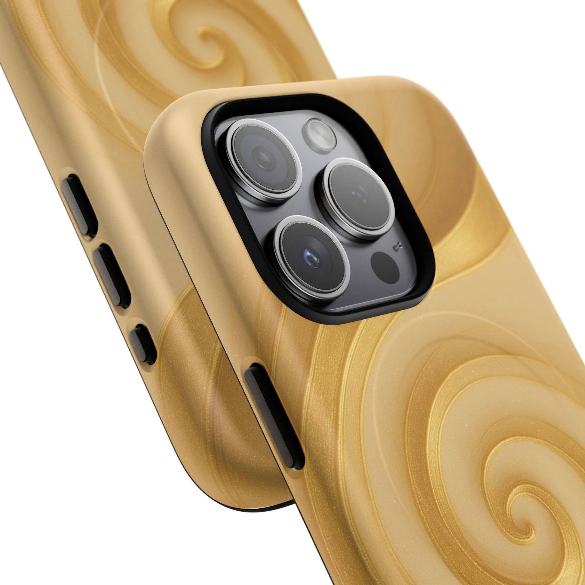 Luxury Series Swirl Gold iPhone Case compatible with MagSafe - Shamo's