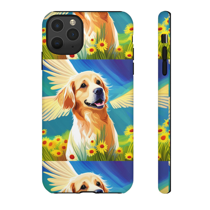 Tough Cases Golden Retriever with Wings Phone case