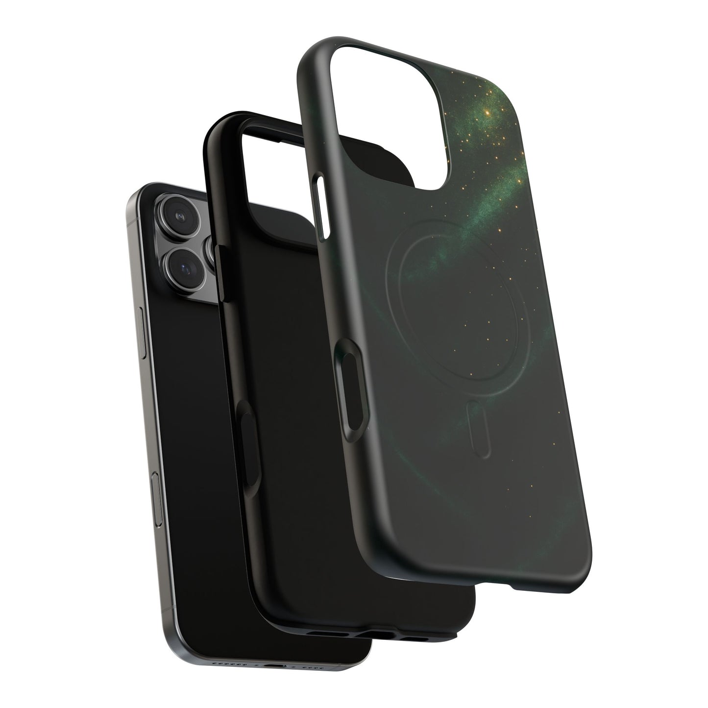 Luxury Series Emerald Galaxy iPhone Case with MagSafe