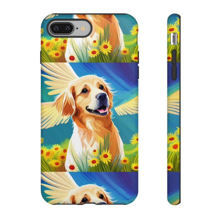 Tough Cases Golden Retriever with Wings Phone case