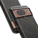 Black Marble Tough iPhone Case  Shamo's