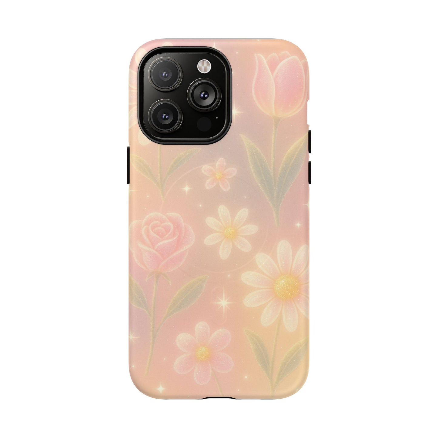 Sparkle Garden Floral iPhone Case with MagSafe