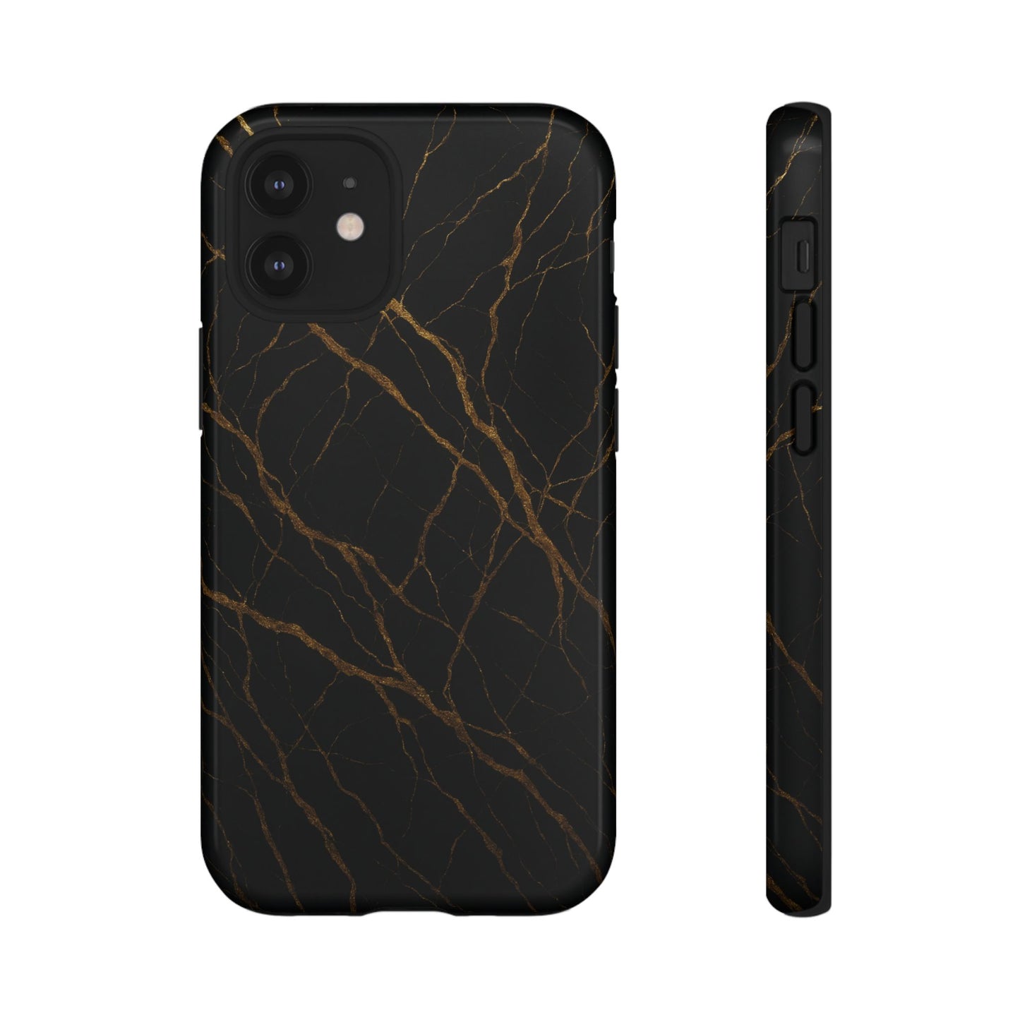 Black Marble Tough iPhone Case - Shamo's