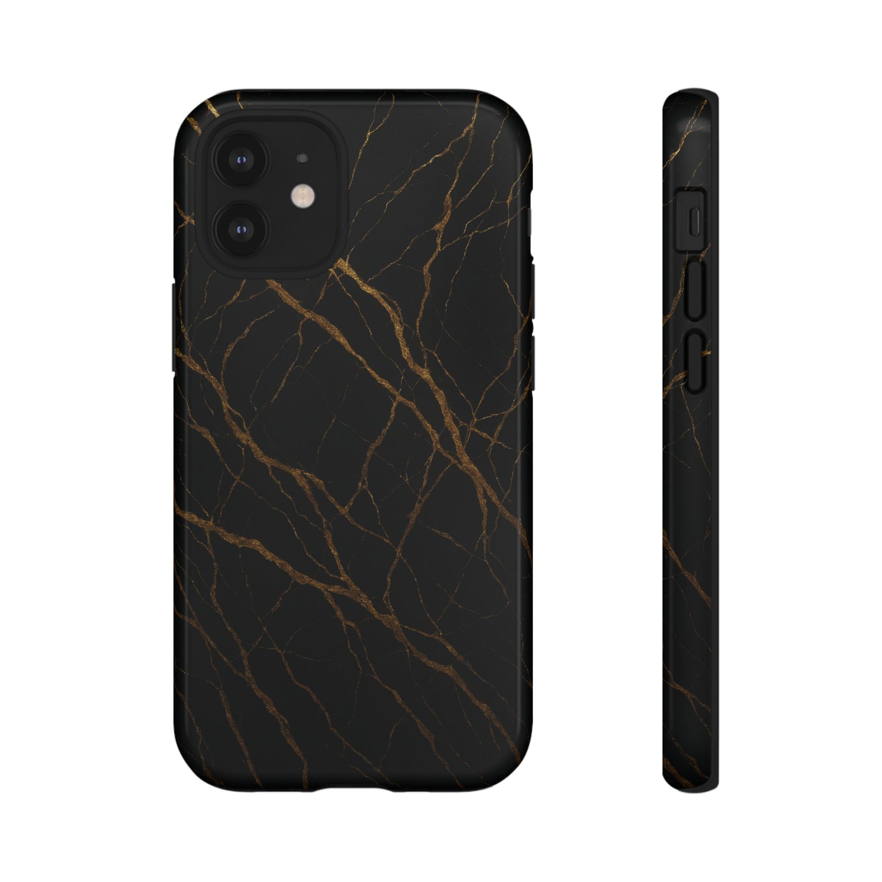 Black Marble Tough iPhone Case - Shamo's