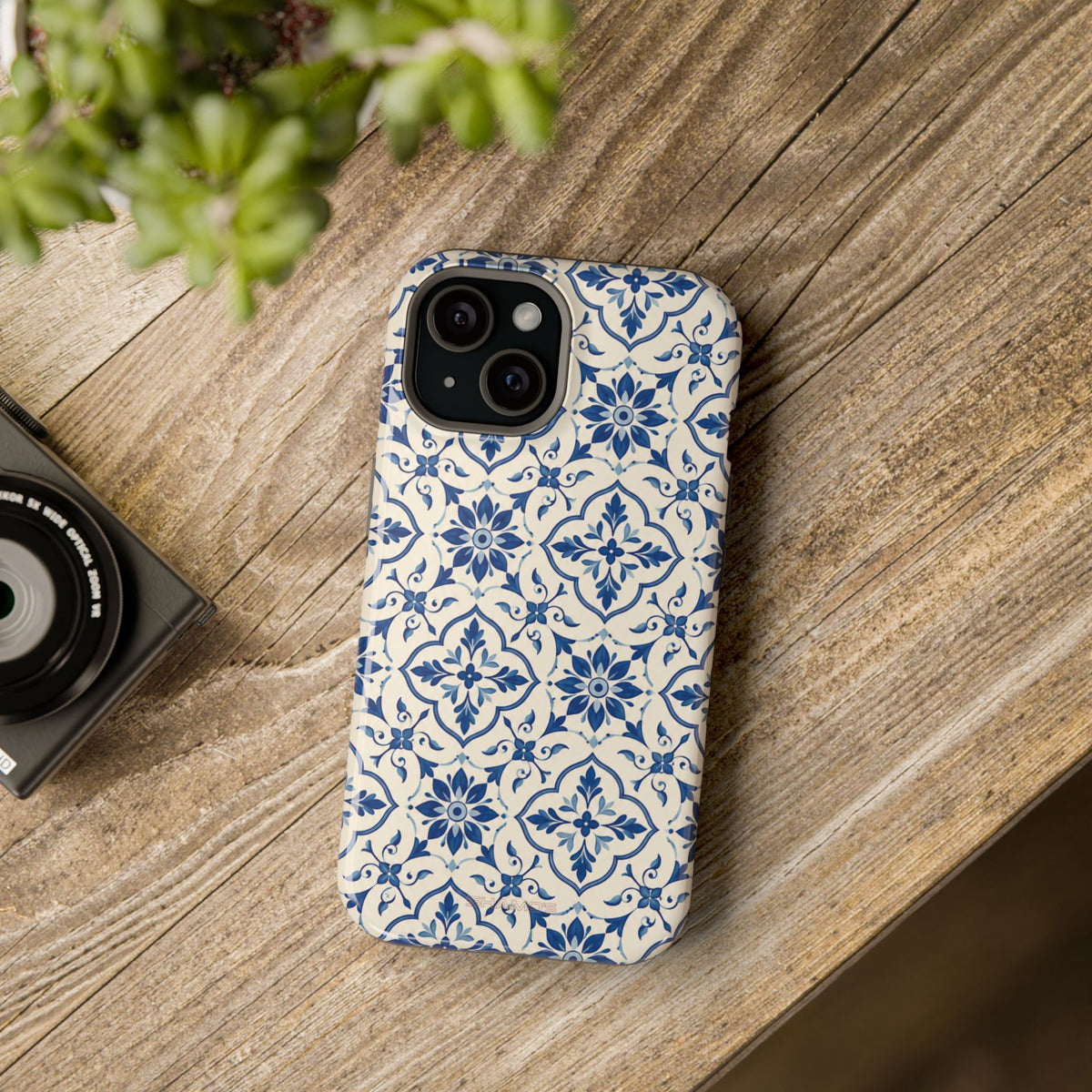 Lisbon Tile – Blue Ornamental MagSafe Phone Case
