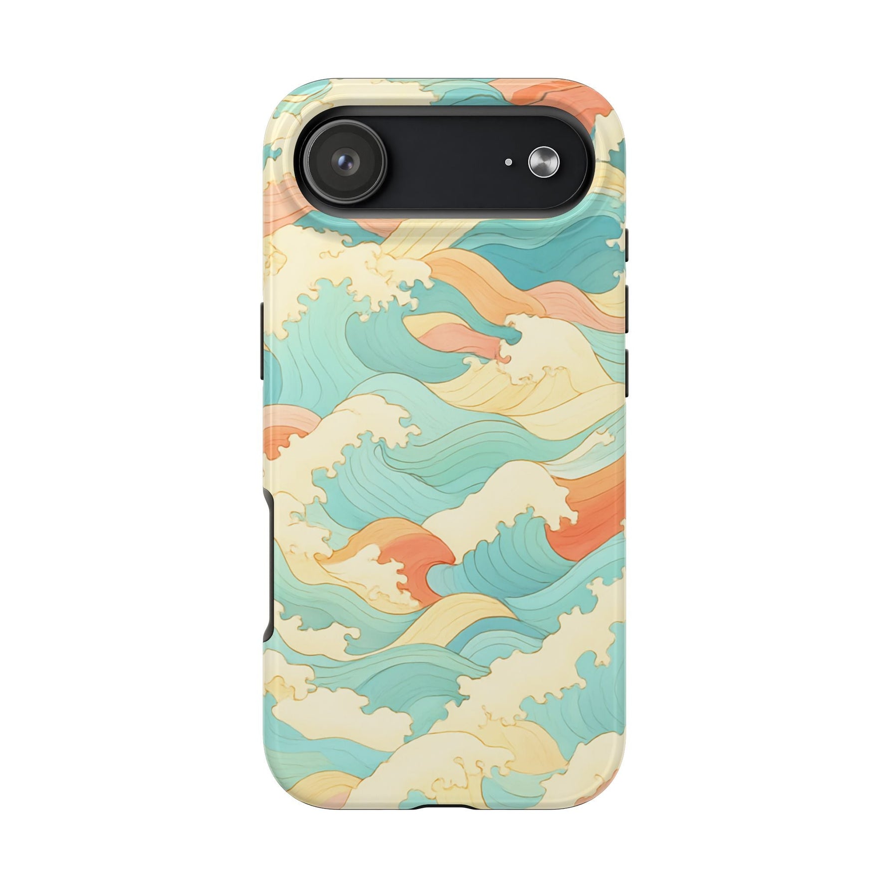 Ocean Wave Tough Phone Case — Pastel Retro Surf Pattern  Shamo's iPhone 17 Air