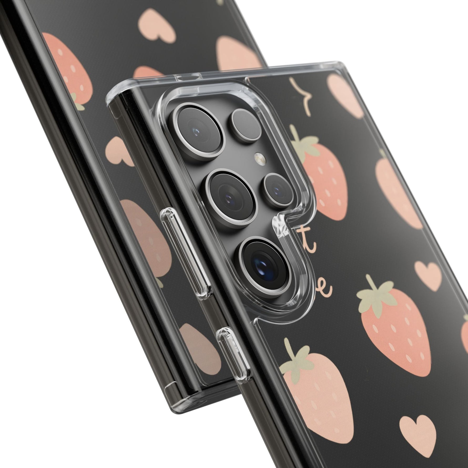 Sweet Love Strawberry Clear iPhone Case | MagSafe  Shamo's