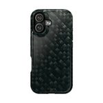 Dark Carbon Fiber Texture Magnetic Impact-Resistant iPhone Case | MagSafe compatible - iPhone 17 / Glossy - Shamo's