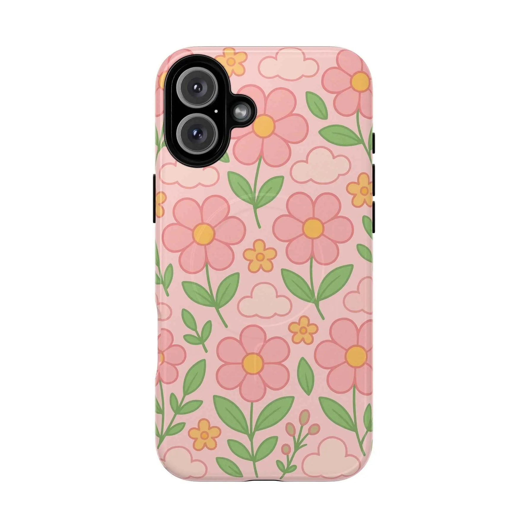 Floral Tough MagSafe Magnetic Phone Case - Stylish Protection for Your Device