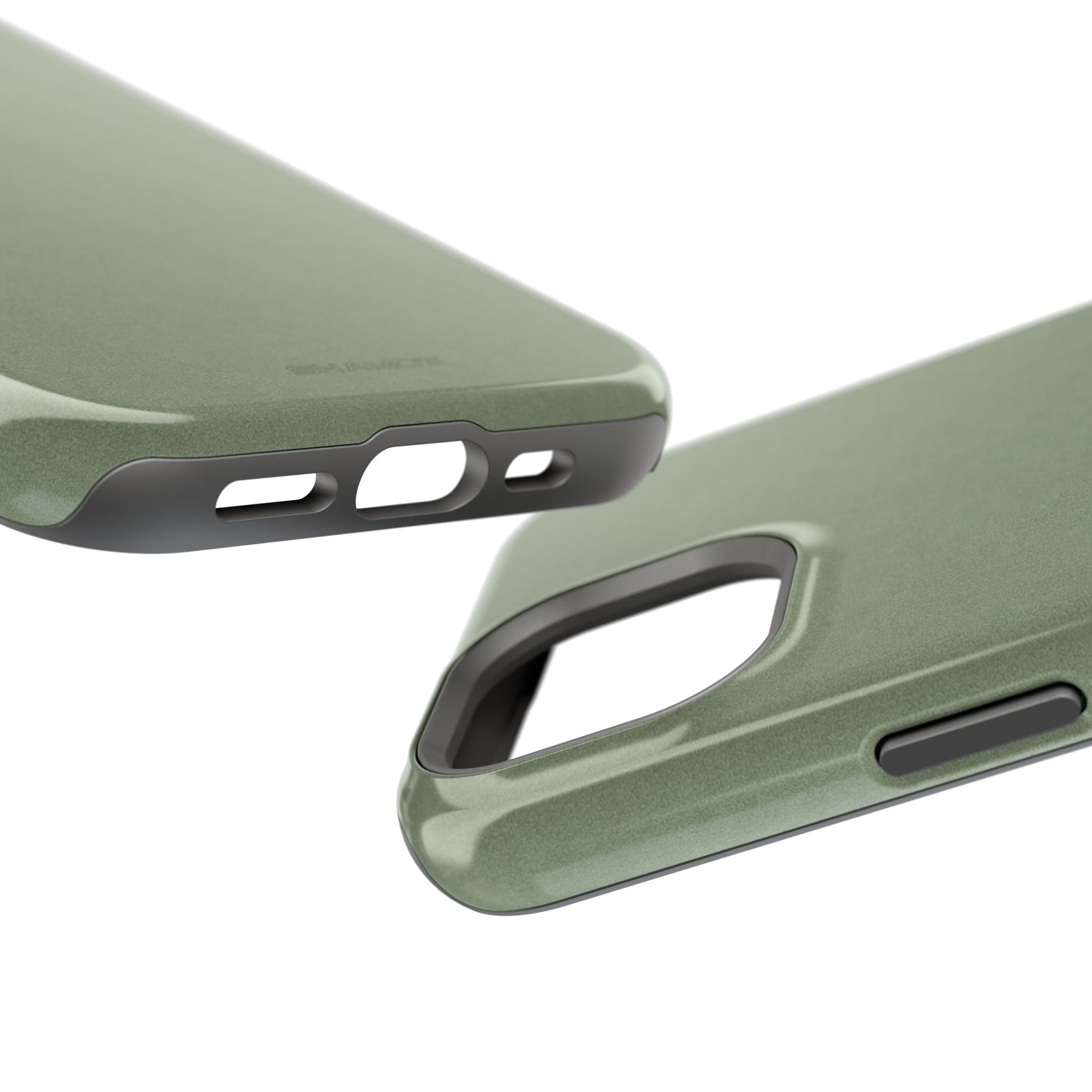 Olive Green MagSafe Compatible Impact-Resistant iPhone Case