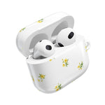 AirPods Case, French Petite Yellow Floral Protective Cover