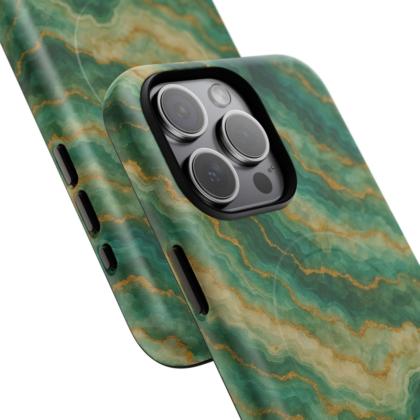 Green Marble iPhone Case with MagSafe - Shamo's