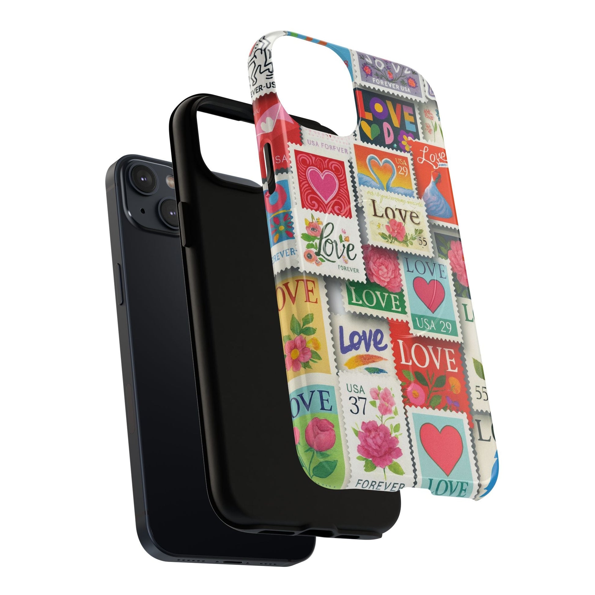 Vintage Romantic Love Stamp iPhone Case | Tough Protection + MagSafe  Shamo's
