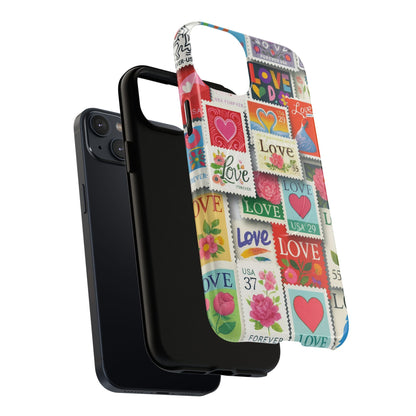 Vintage Romantic Love Stamp iPhone Case | Tough Protection + MagSafe  Shamo's