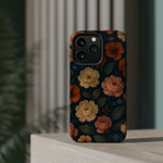 Floral Vintage Rose Magnetic Impact iPhone Case with MagSafe  Shamo's