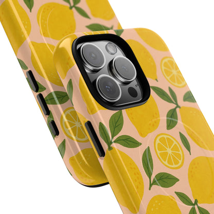 Lemon Fruit Design iPhone Case | MagSafe Compatible